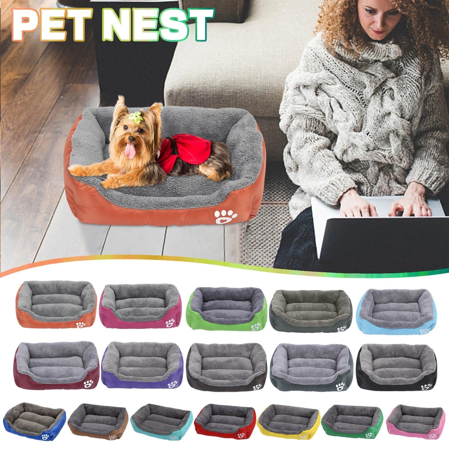 Dog Beds Small Sized Dog Pet Winter Warm Pet Bed Pet 