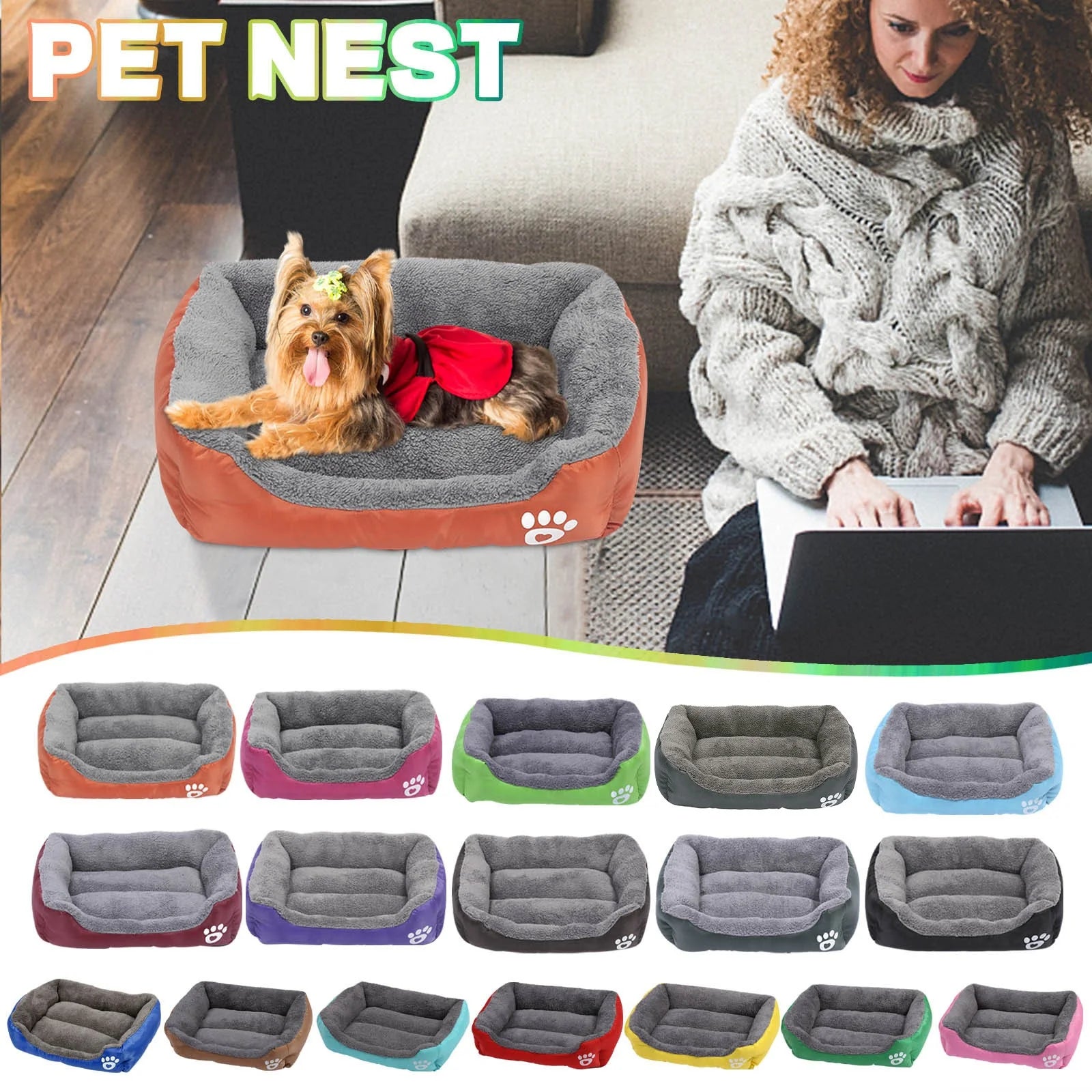 Dog Beds Small Sized Dog Pet Winter Warm Pet Bed Pet 