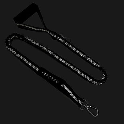 6FT Heavy Duty Elastic Large Dog Leash Shock Absorbing with Comfortable Padded Handle and Traffic Handle Suitable for Training